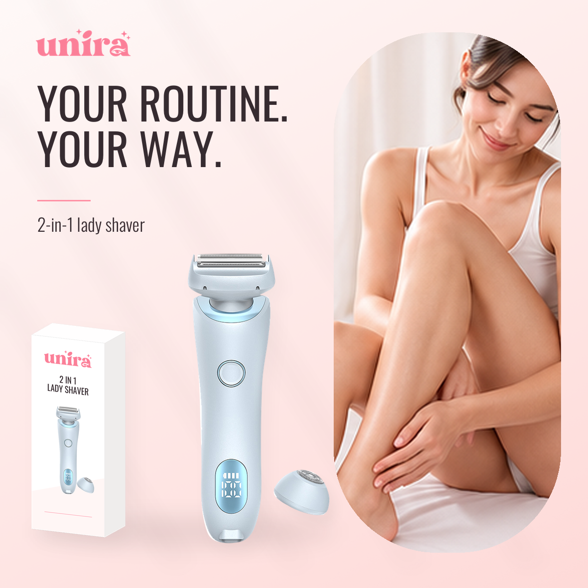 2-in-1 Rechargeable Body Shaver and Bikini Trimmer