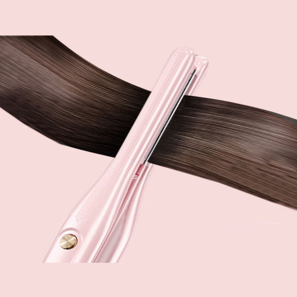 Portable 2-in-1 Hair Straightener and Curling Iron with ABS Body