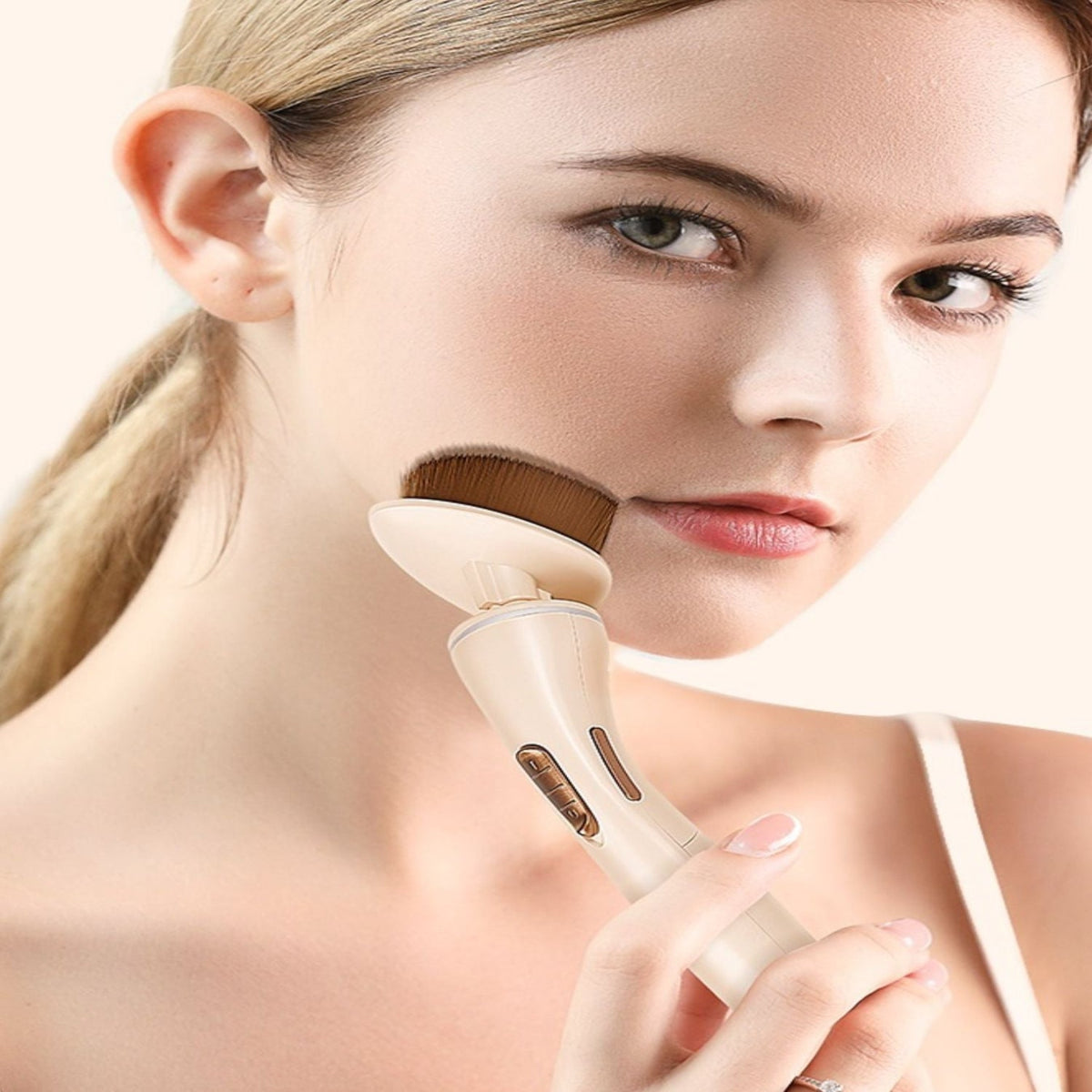 Automatic Electric Makeup Brush with ABS Handle