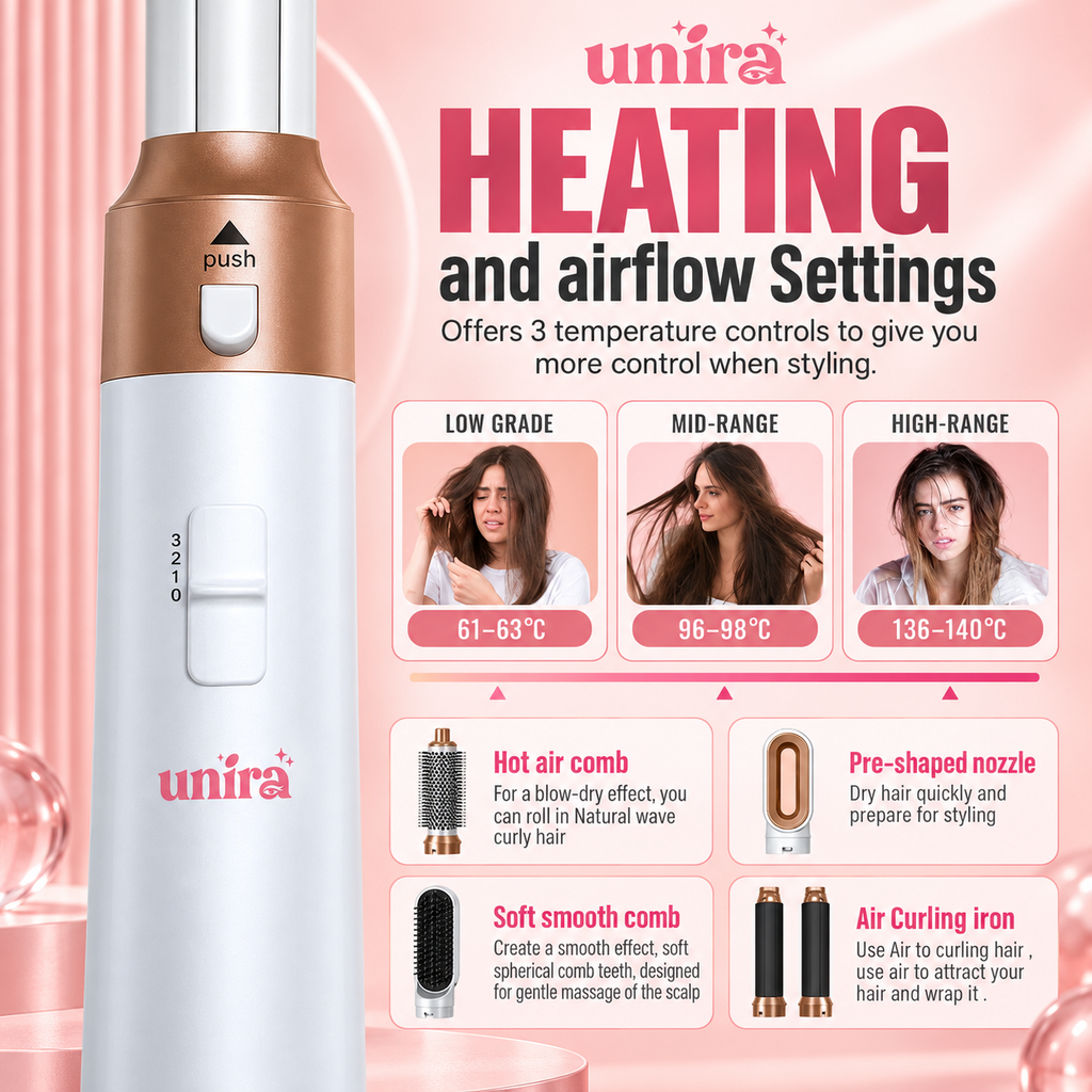 5-in-1 Air Styler — US Plug, 110V, 1000W