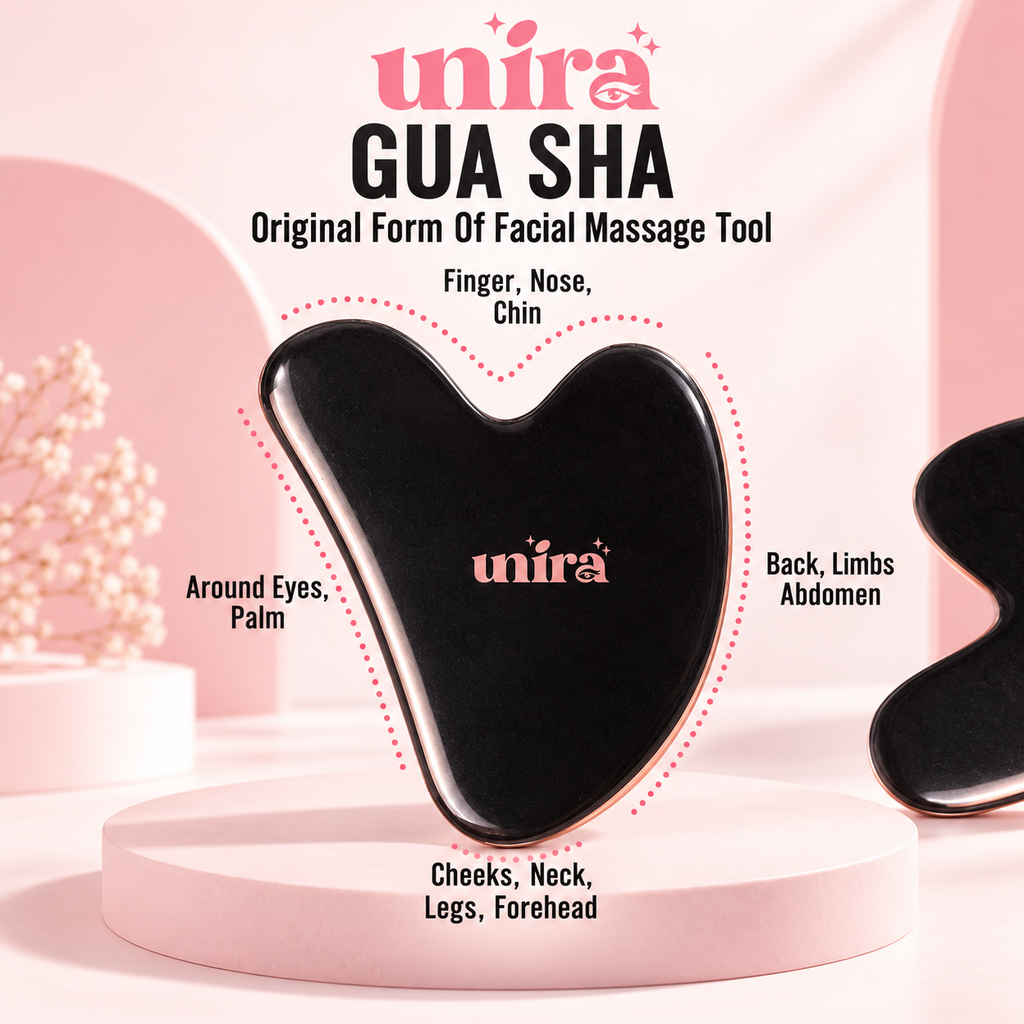 Facial Massage Set — Roller, Gua Sha and Ice Massage Tool
