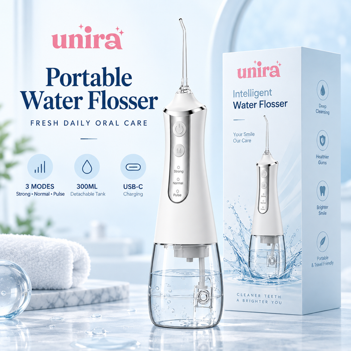 Cordless Water Flosser — 300 ml, 3 Modes and 5 Nozzles