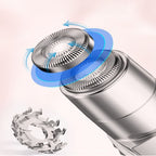 Portable Electric Facial Hair Remover with Protective Cap