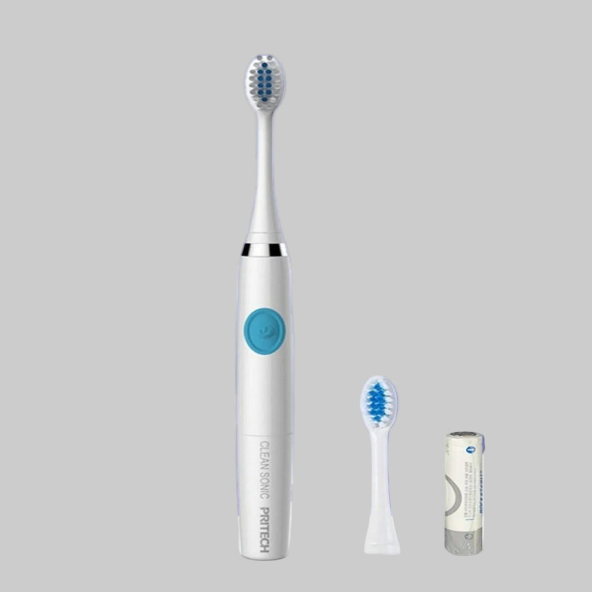 2-Pack Battery-Operated Electric Toothbrushes with ABS Handles
