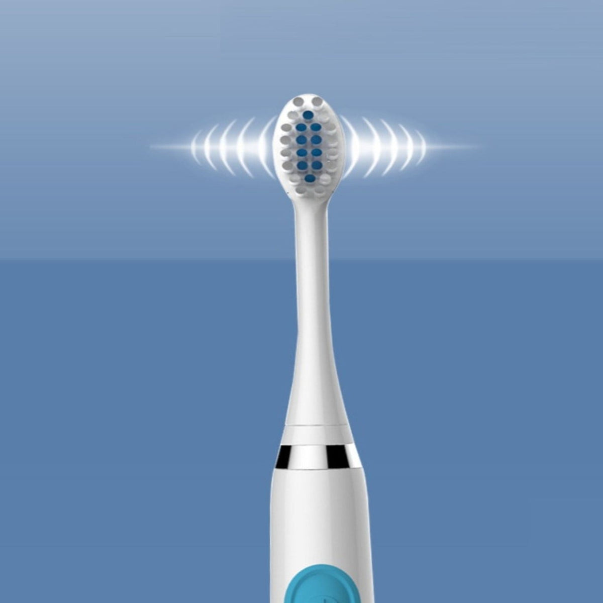 2-Pack Battery-Operated Electric Toothbrushes with ABS Handles
