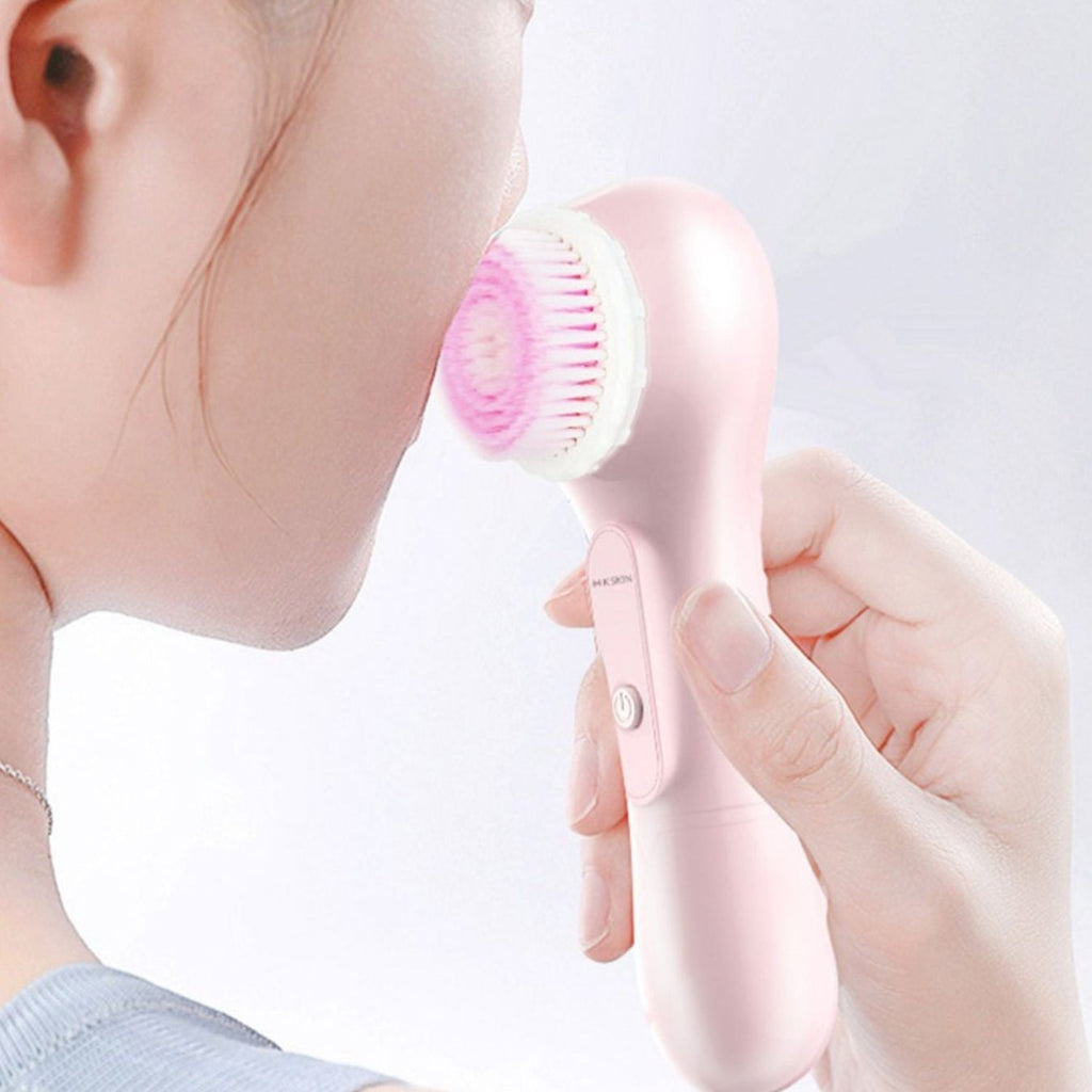Electric Facial Cleansing Brush with ABS Handle