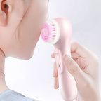 Electric Facial Cleansing Brush with ABS Handle