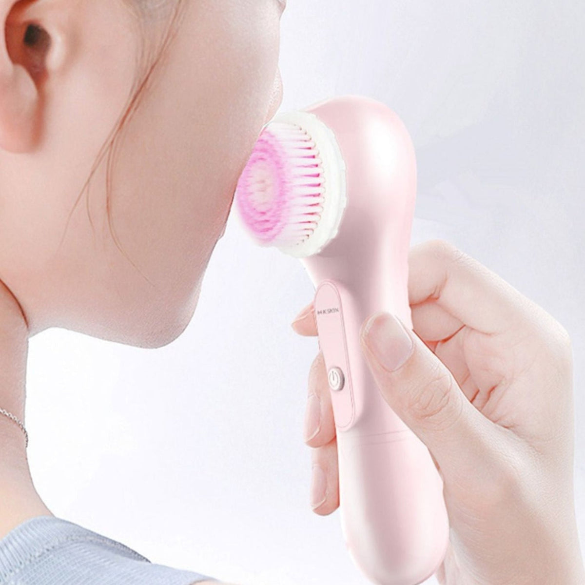 Electric Facial Cleansing Brush with ABS Handle