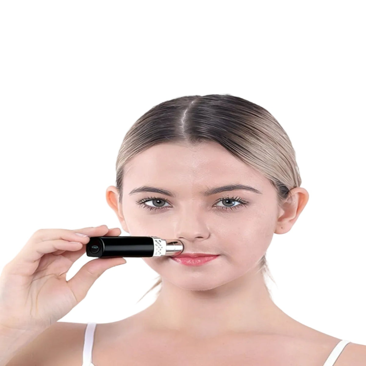 Portable Electric Facial Hair Remover with Protective Cap