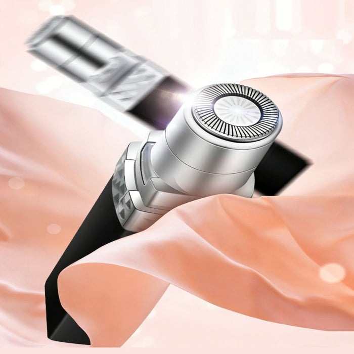 Portable Electric Facial Hair Remover with Protective Cap