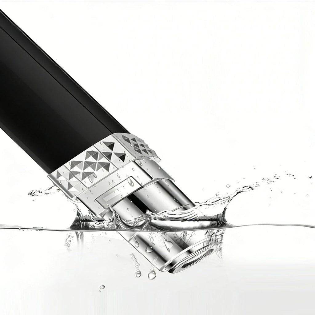 Portable Electric Facial Hair Remover with Protective Cap