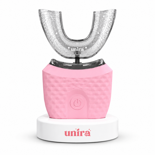 Adult U-Shaped Electric Toothbrush, Soft Silicone Mouthpiece, Wireless Charging, IPX7 Waterproof